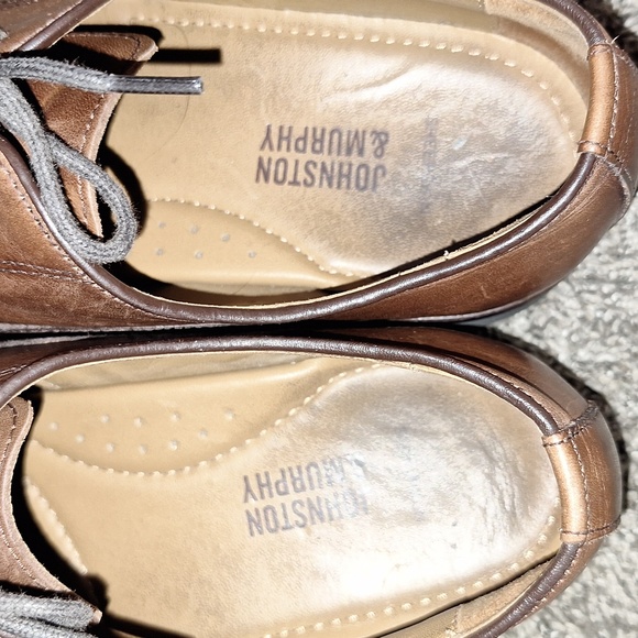 Johnston & Murphy "Hollis" cap toe oxford leather lace up dress shoes - 9M - Picture 7 of 10